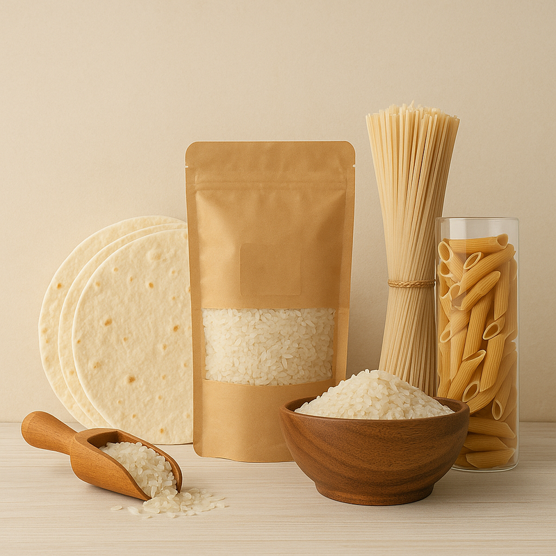 אורז אטריות וטורטיות