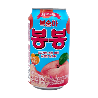 משקה אפרסק קוריאני עם חתיכות אפרסק