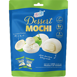 YUKI & LOVE - חטיף מוצ'י בטעם קוקוס 120 גרם