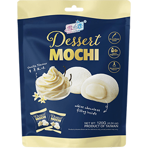 YUKI & LOVE - חטיף מוצ'י בטעם וניל 120 גרם