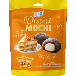 YUKI & LOVE - חטיף מוצ'י בטעם קרמל מלוח 120 גרם