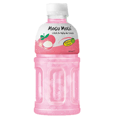 משקה מוגו מוגו ליצ'י עם חתיכות ג'לי קוקוס