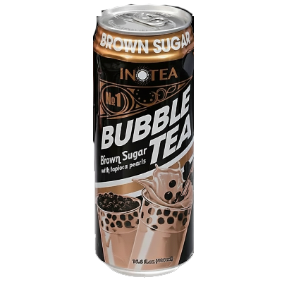 באבל טי טפיוקה בטעם תה וסוכר חום עם כדורי ג'ל