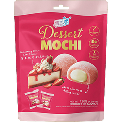 YUKI & LOVE - חטיף מוצ'י בטעם עוגת גבינה ותות 120 גרם