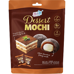 YUKI & LOVE - חטיף מוצ'י בטעם טרמיסו 120 גרם