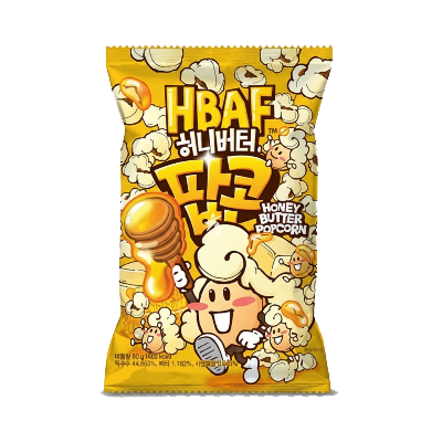 HBAF - חטיף פופקורן בטעם דבש וחמאה